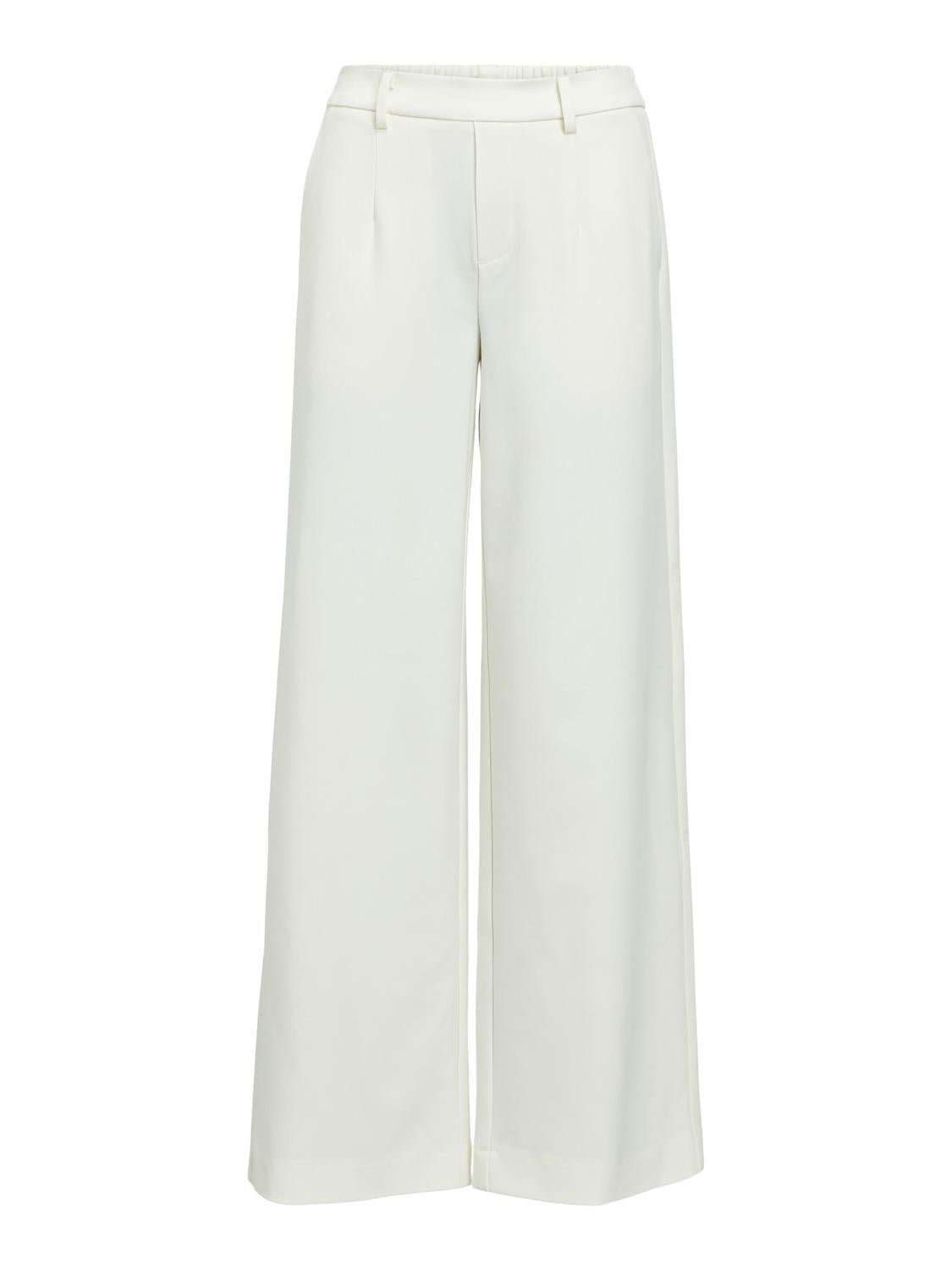 OBJLISA Trousers - Cloud Dancer - VERO MODA & VILA Bergvik